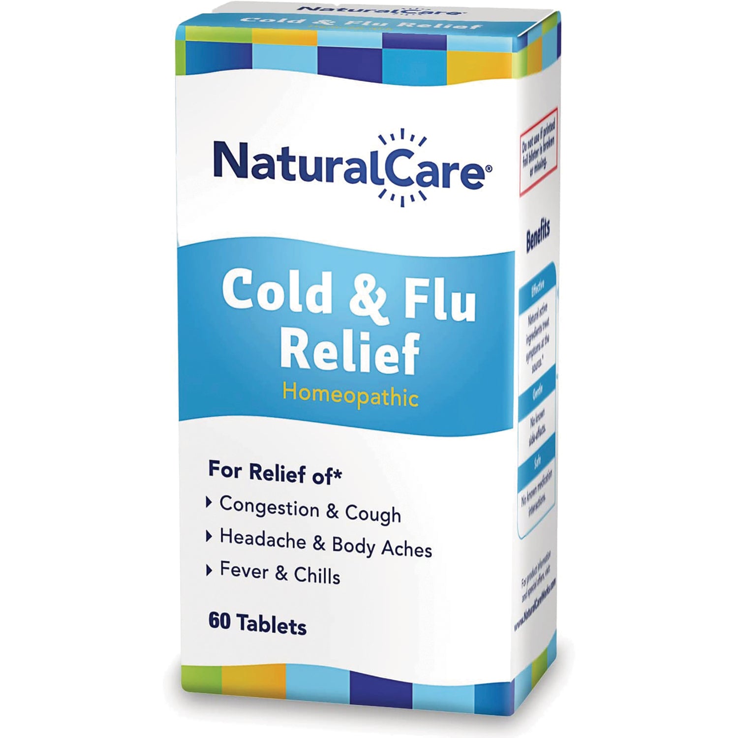NTB046 | NaturalCare Cold & Flu Relief homeopathic 60 tablets front packaging