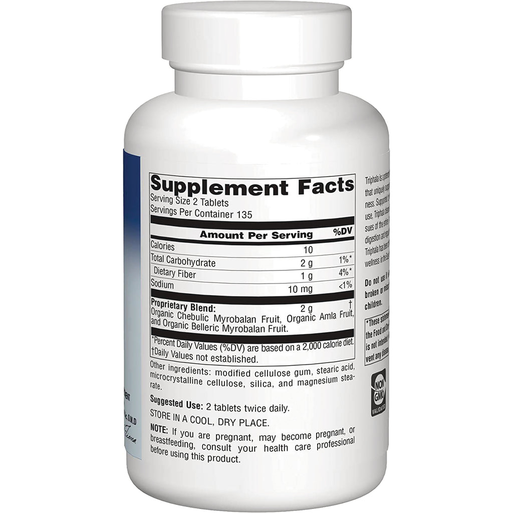 PF222 | Back of white supplement bottle showing Supplement Facts panel with serving size, nutrients, and ingredient list - Thumbnail