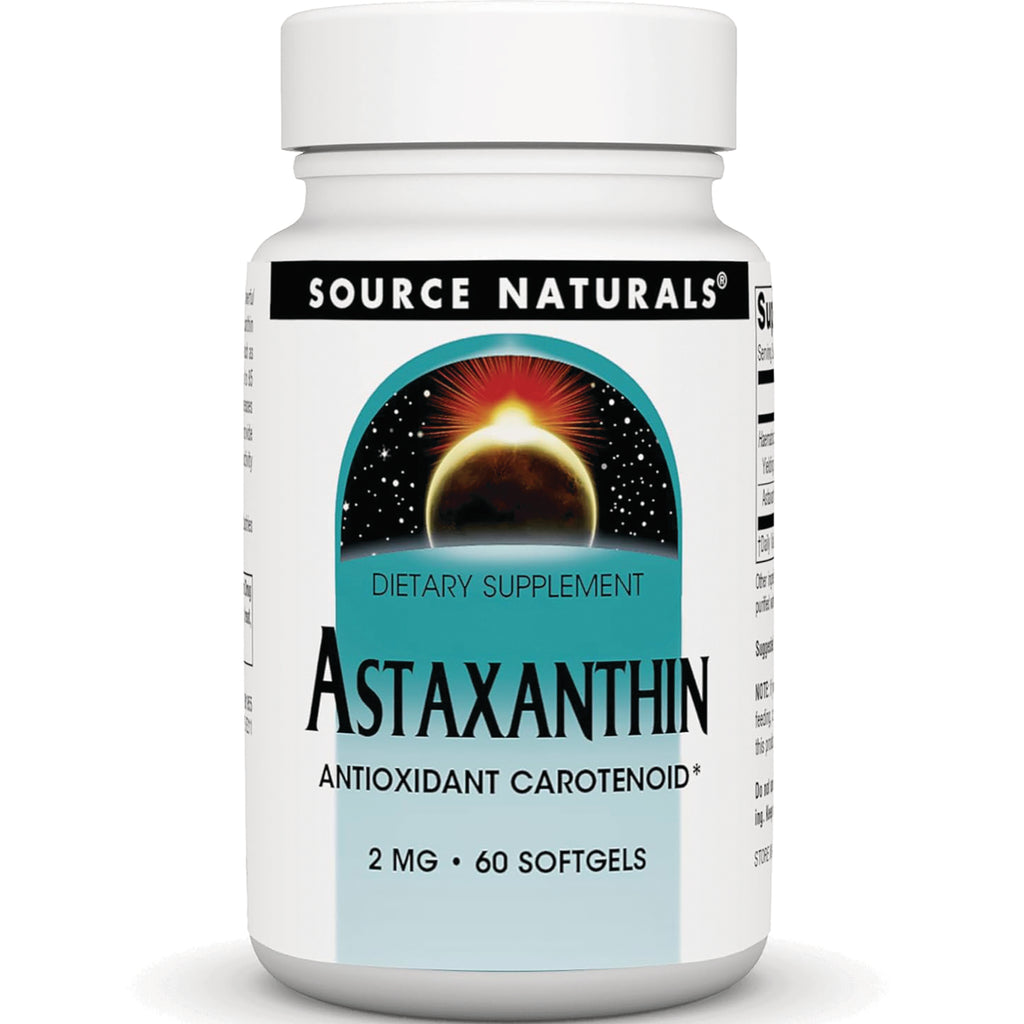 SN331 | Source Naturals Astaxanthin dietary supplement, antioxidant carotenoid, 2 mg, 60 softgels - Thumbnail