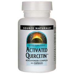 SN912 | Source Naturals Activated Quercetin bioflavonoid complex, 50 capsules bottle front label