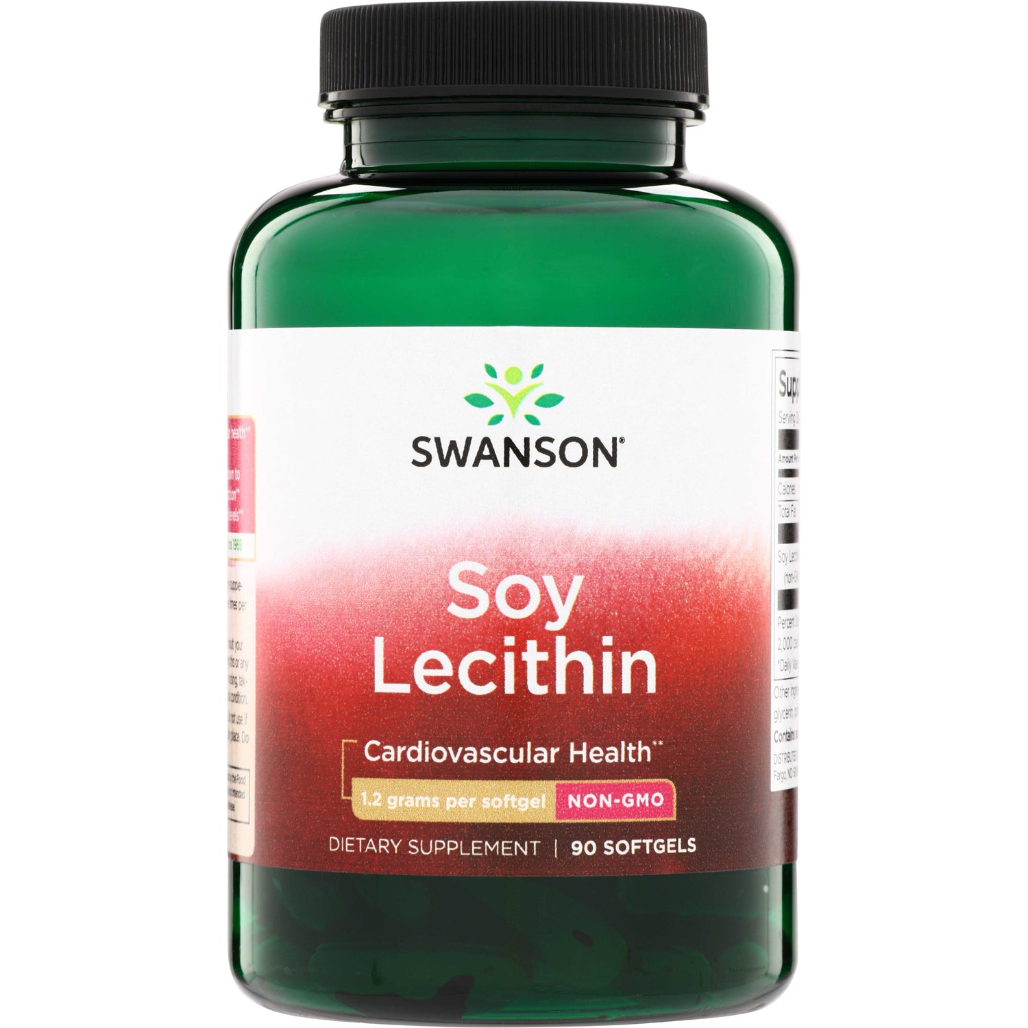 SW1409 | Swanson Soy Lecithin, 1.2 grams per softgel, Non-GMO, 90 softgels bottle