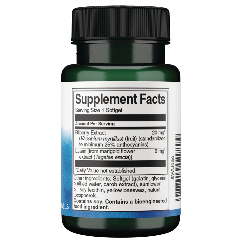 SWU989 | Back label with supplement facts and serving information - Thumbnail