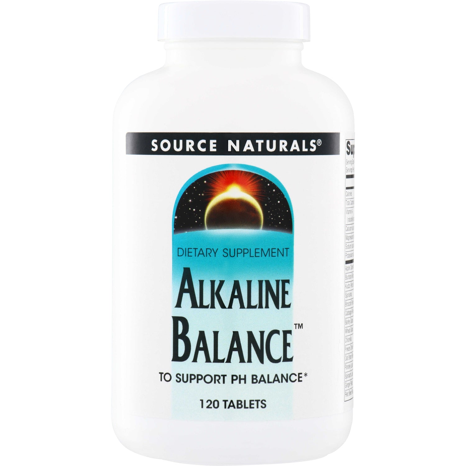 SN187 | Source Naturals Alkaline Balance dietary supplement, to support pH balance, 120 tablets