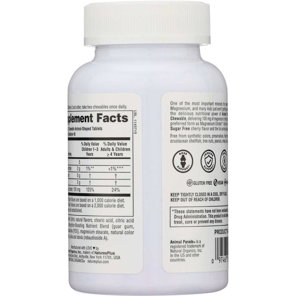 NTP318 | back label of white supplement bottle showing Supplement Facts panel, ingredient list, and warning text - Thumbnail