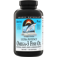 SN379 | Source Naturals Arctic Pure Ultra Potency Omega-3 Fish Oil 850 mg, 120 softgels