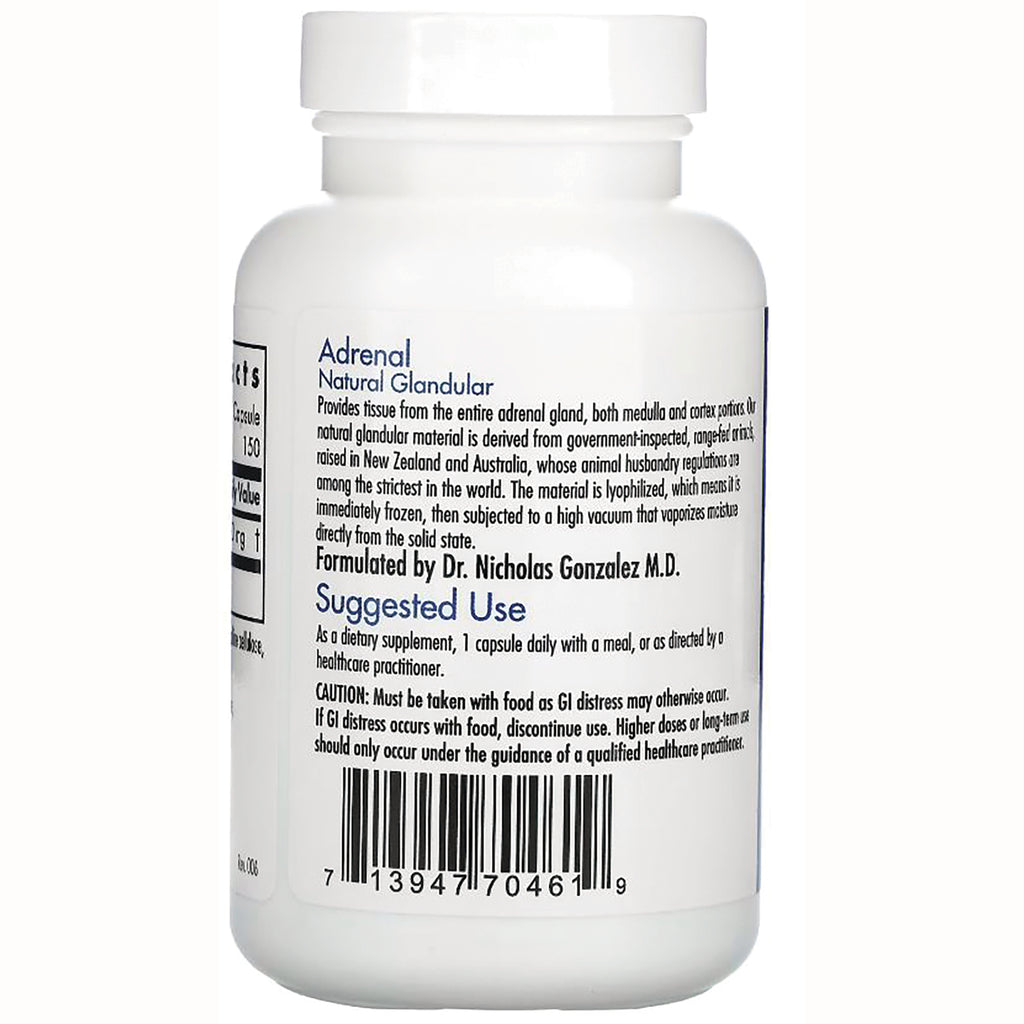 ARG046 | Back label of white supplement bottle showing \ - Thumbnail