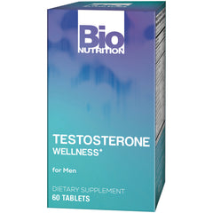 BNN016 | Bio Nutrition Testosterone Wellness dietary supplement box for men, 60 tablets