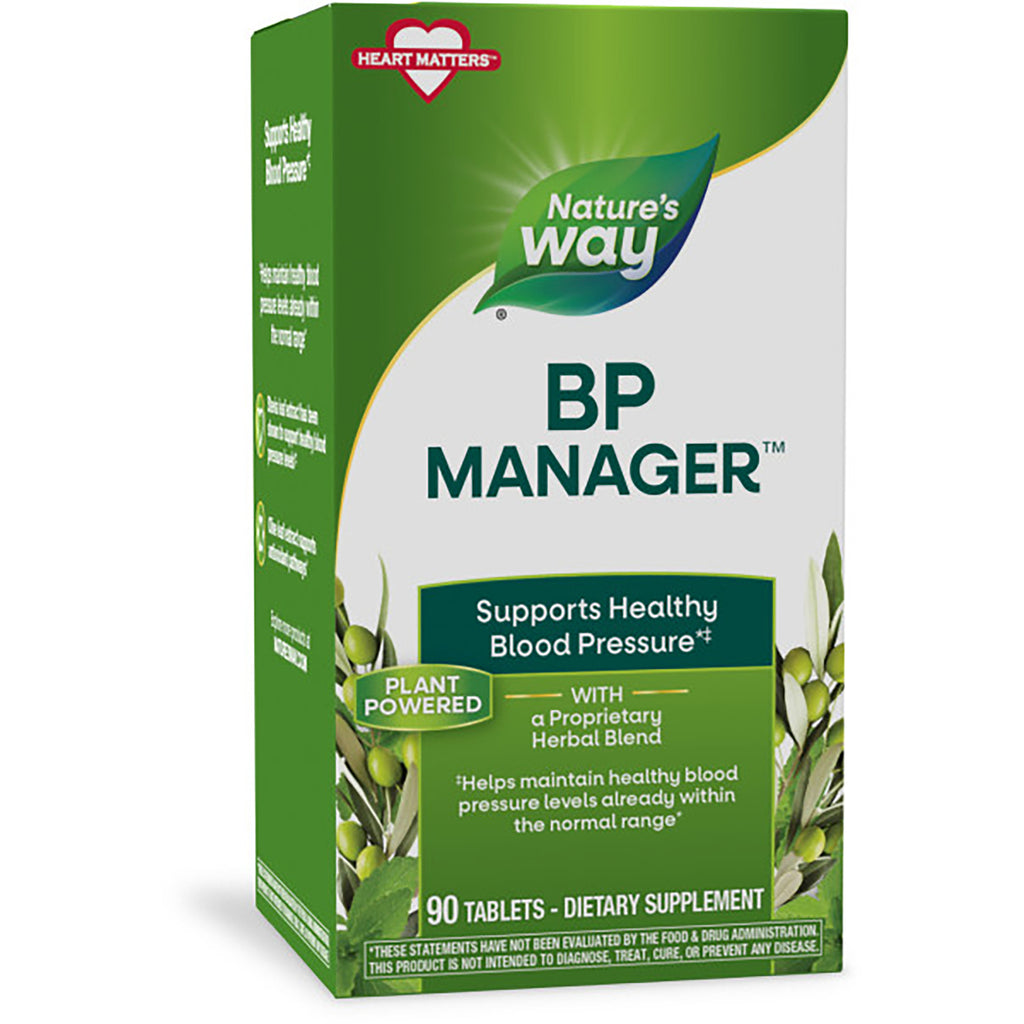 ET302 | Nature's Way bp MANAGER box, supports healthy blood pressure, 90 tablets - Thumbnail