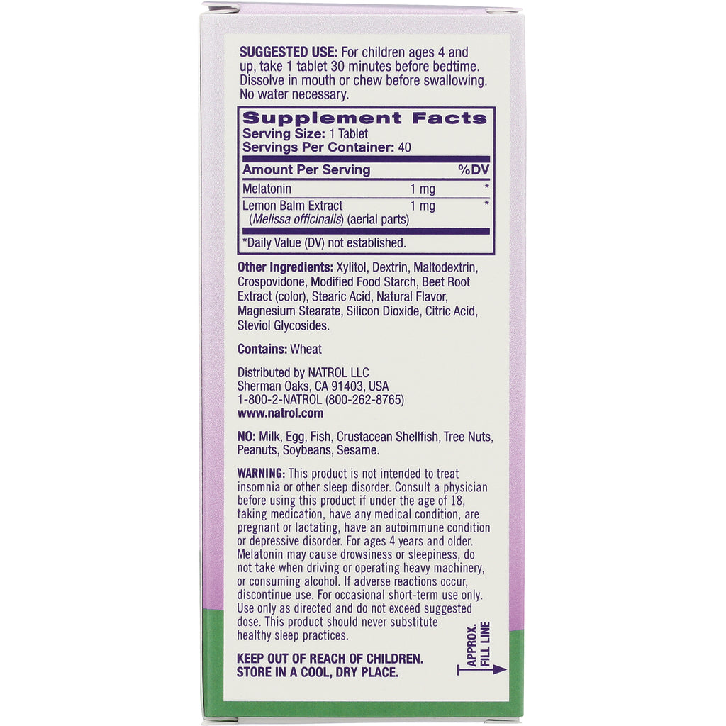 NA616 | back panel showing supplement facts, ingredients, warnings and suggested use - Thumbnail