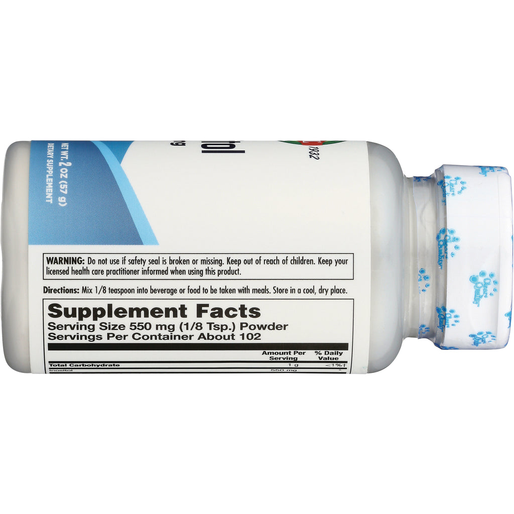 KL522 | back of white supplement bottle showing Supplement Facts label and safety warning - Thumbnail