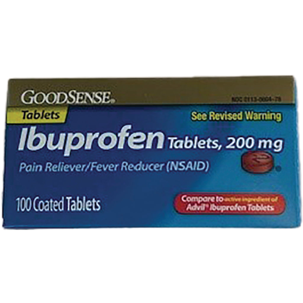 GDS001 | GoodSense Ibuprofen tablets 200 mg box, 100 coated tablets - Thumbnail