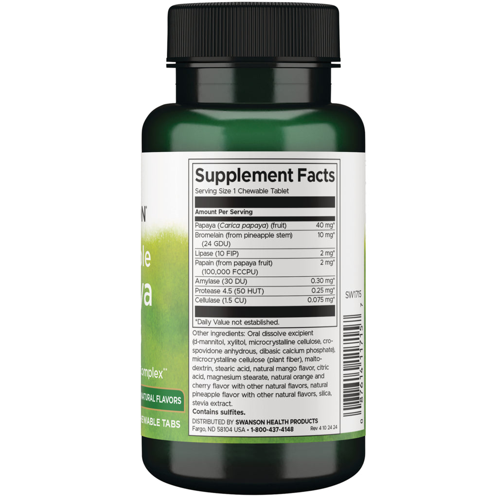 SW1715 | Back label with Supplement Facts - Thumbnail