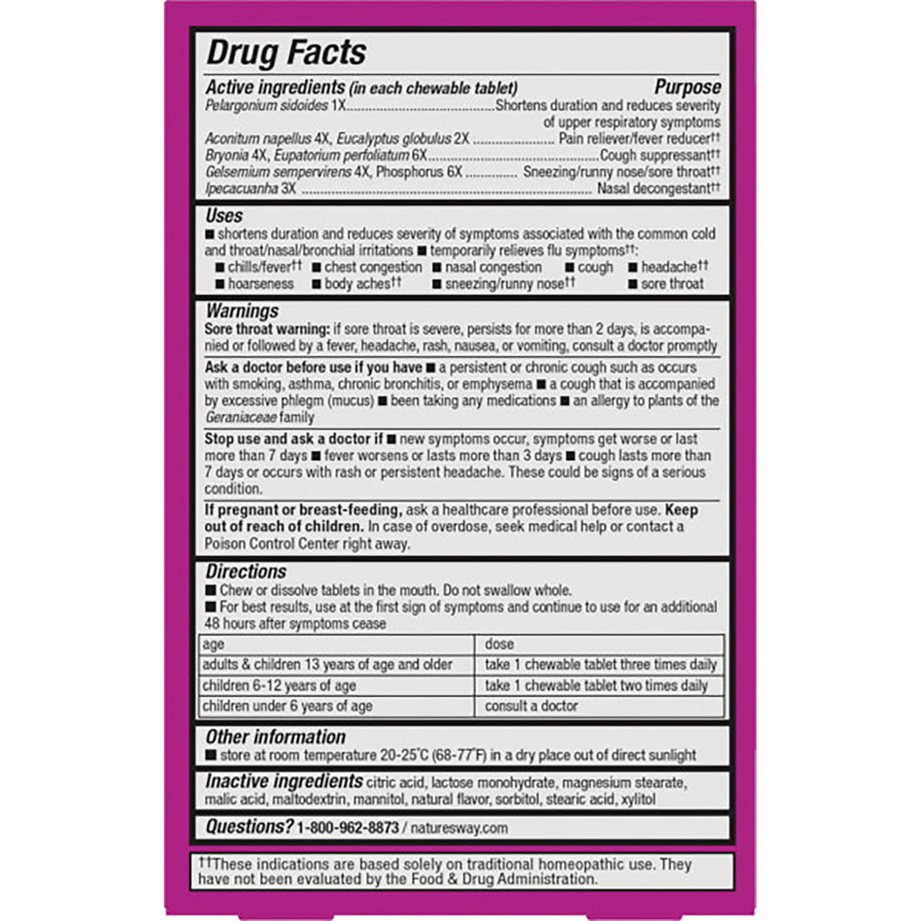 NW745 | back label showing Drug Facts panel with uses, warnings, directions, inactive ingredients and contact number - Thumbnail