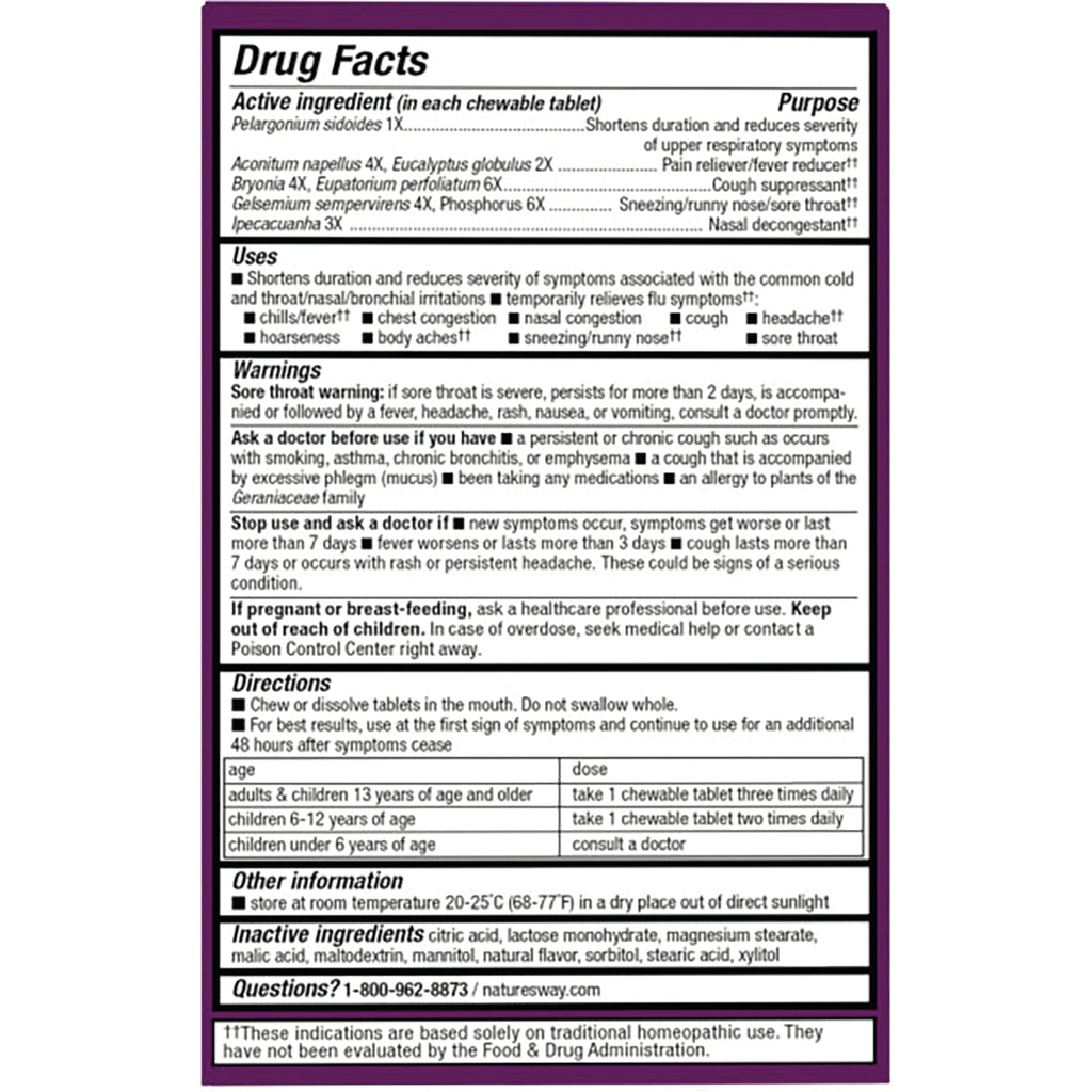 NW745 | back label showing Drug Facts panel with uses, warnings, directions, inactive ingredients and contact number - Thumbnail