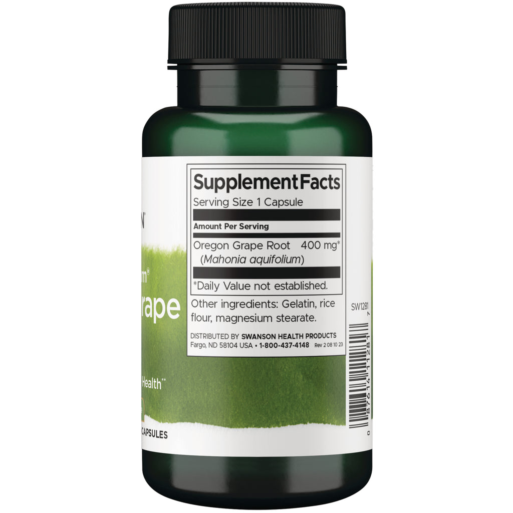 SW1281 | Back label with supplement facts and serving information - Thumbnail