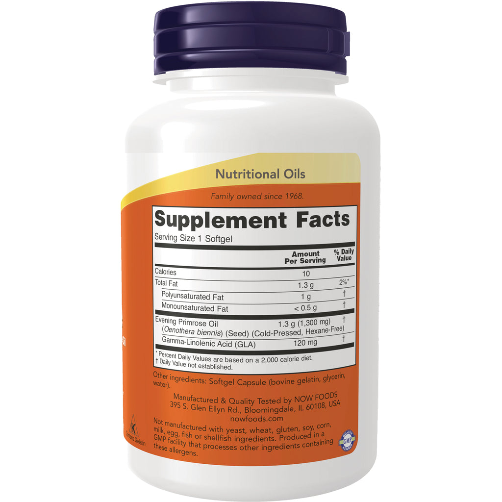 NWF354 | Back label showing Supplement Facts panel with Serving Size 1 Softgel and ingredient and nutrition details - Thumbnail