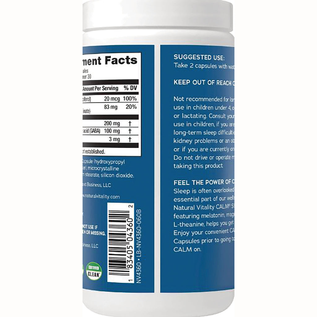 NVT056 | back label of supplement bottle showing supplement facts, suggested use text and barcode - Thumbnail