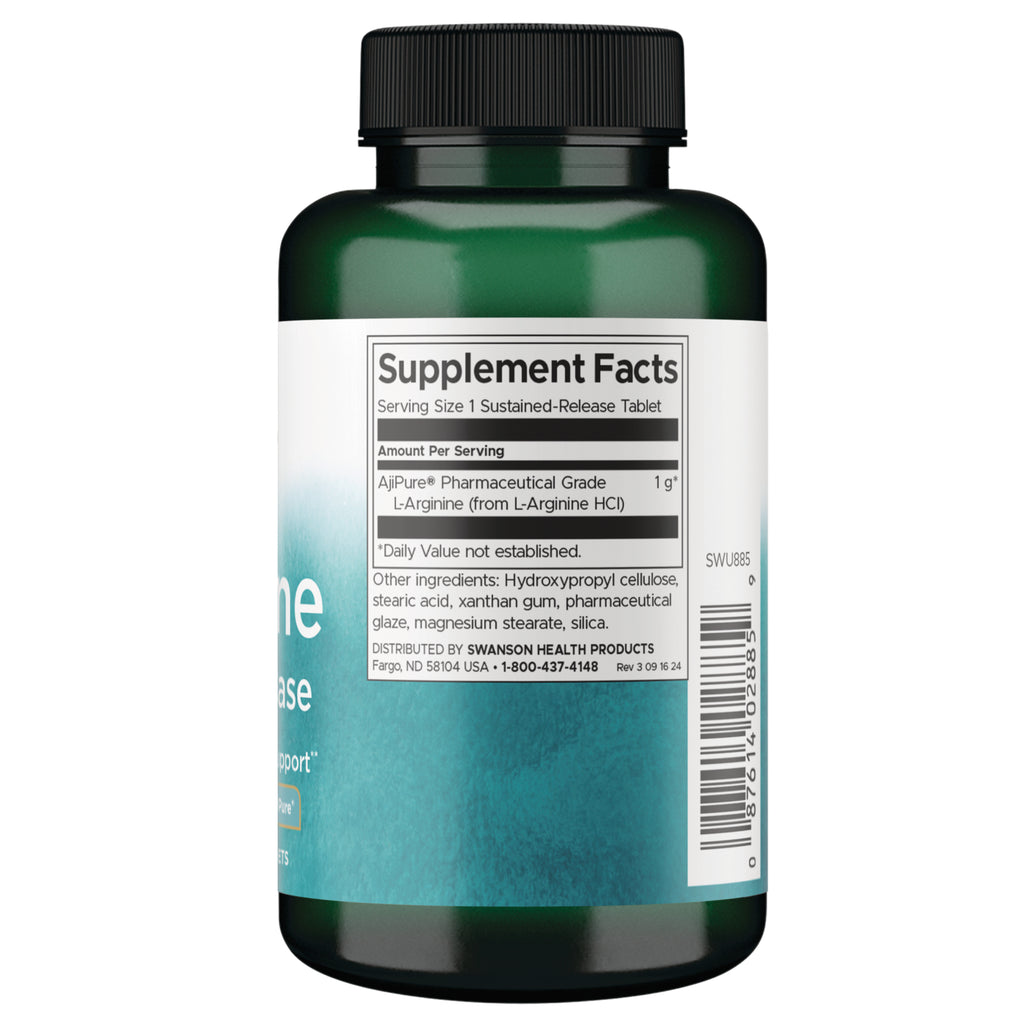 SWU885 | Back label with supplement facts and serving information - Thumbnail