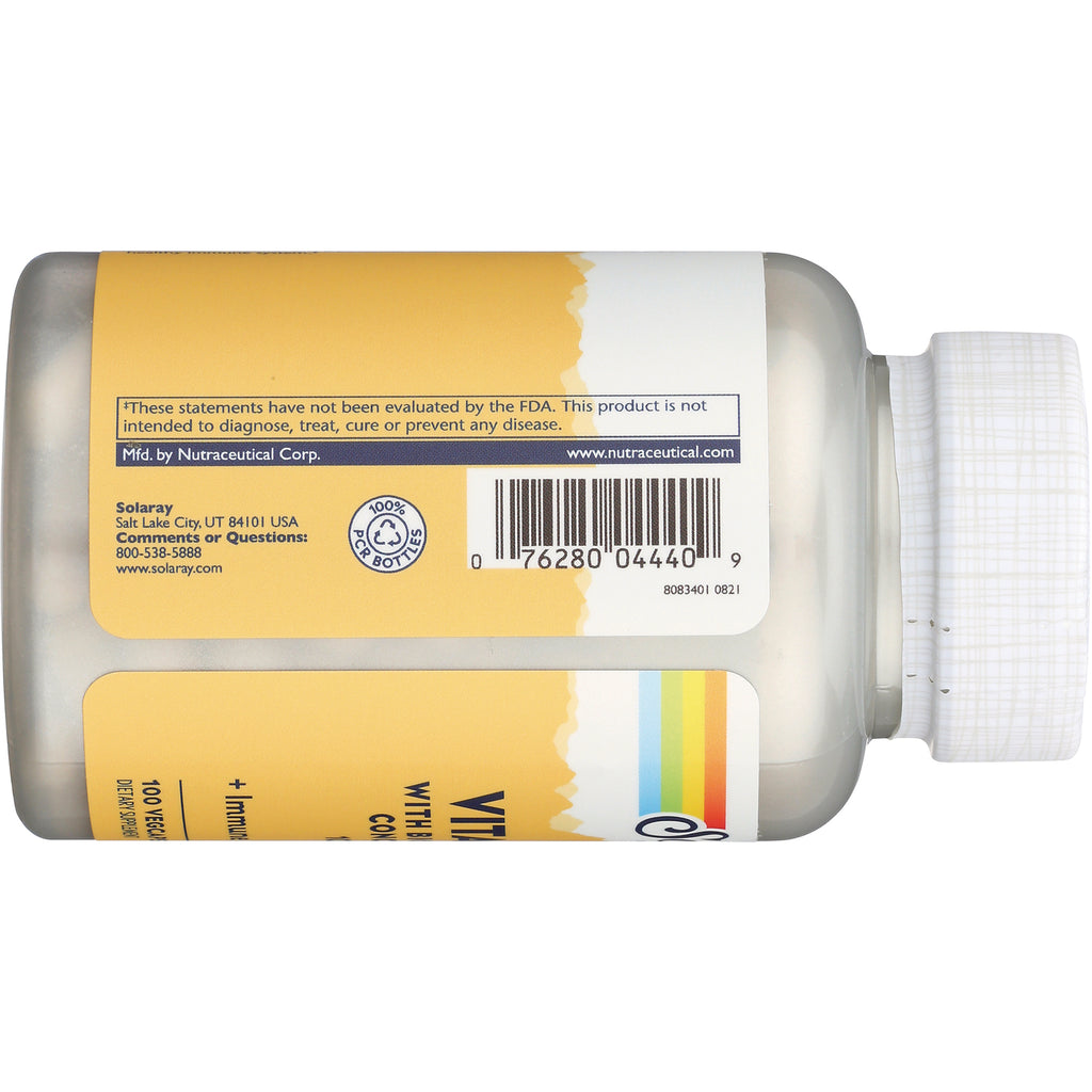 SLR420 | Supplement bottle back label with barcode, FDA disclaimer, and contact information - Thumbnail