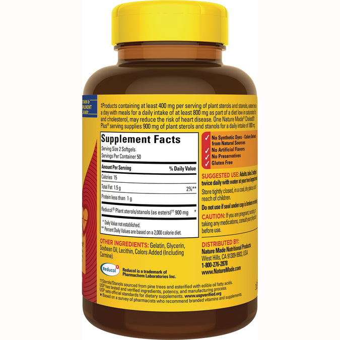 Nature Made Reducol Plant Sterols 900 mg Softgels – Swanson Vitamins
