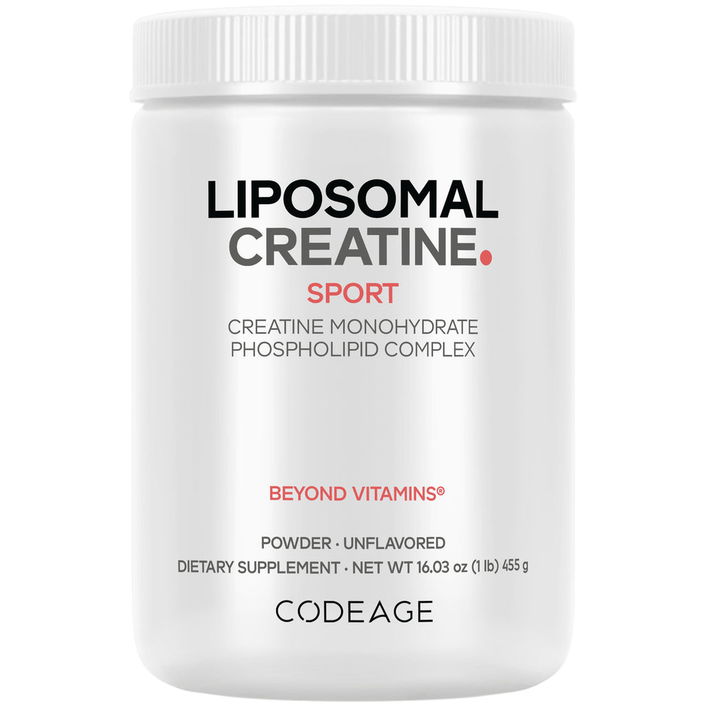 Liposomal Creatine Sport powder container labeled BEYOND VITAMINS unflavored 16.03 oz - Thumbnail
