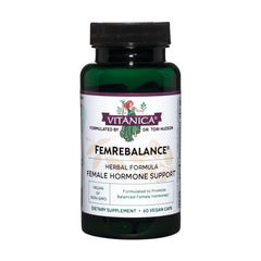VNA016 | Vitanica FemRebalance herbal formula, female hormone support, 60 vegan capsules, Vegan GF Non-GMO