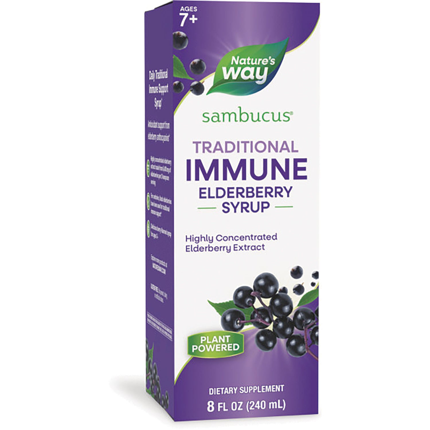 NW661 | Nature's Way Sambucus Traditional Immune elderberry syrup 8 fl oz box