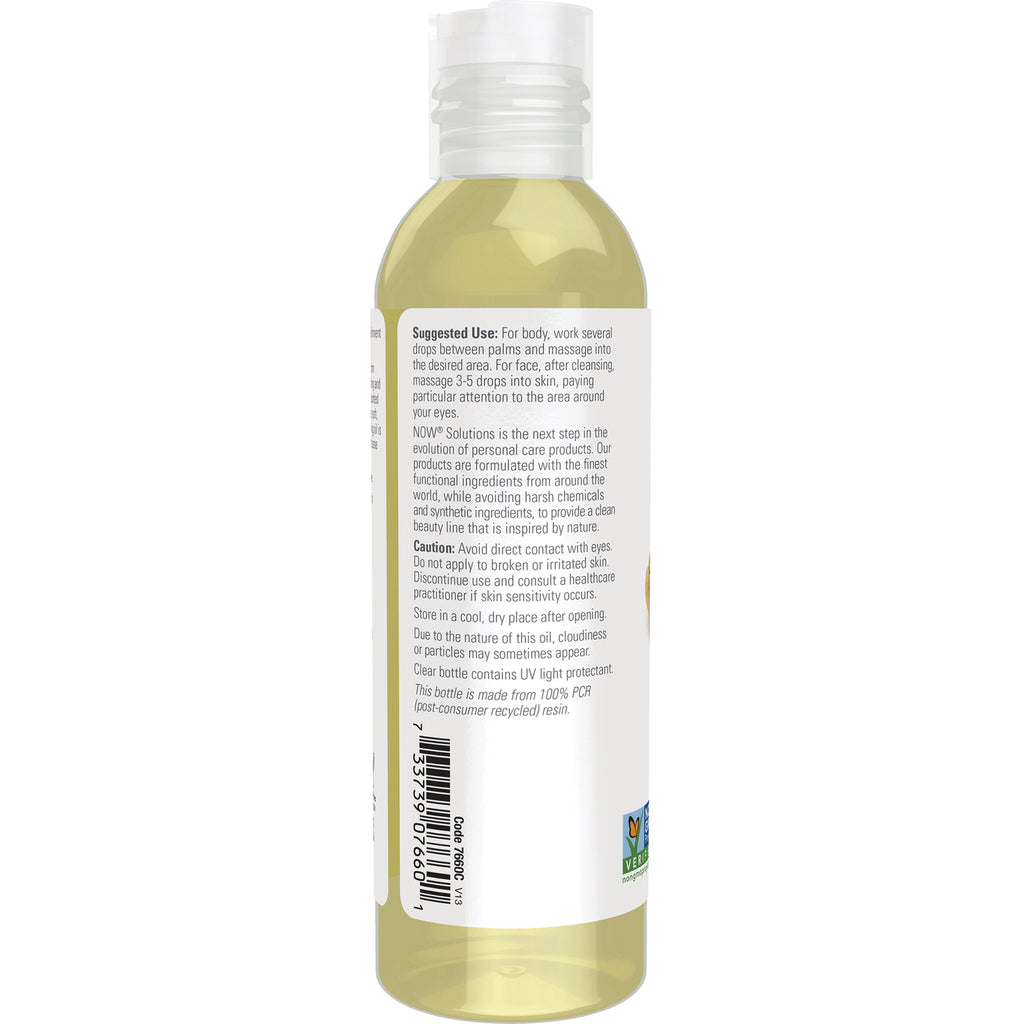 NWF018 | back label showing suggested use, cautions and barcode on a clear bottle - Thumbnail