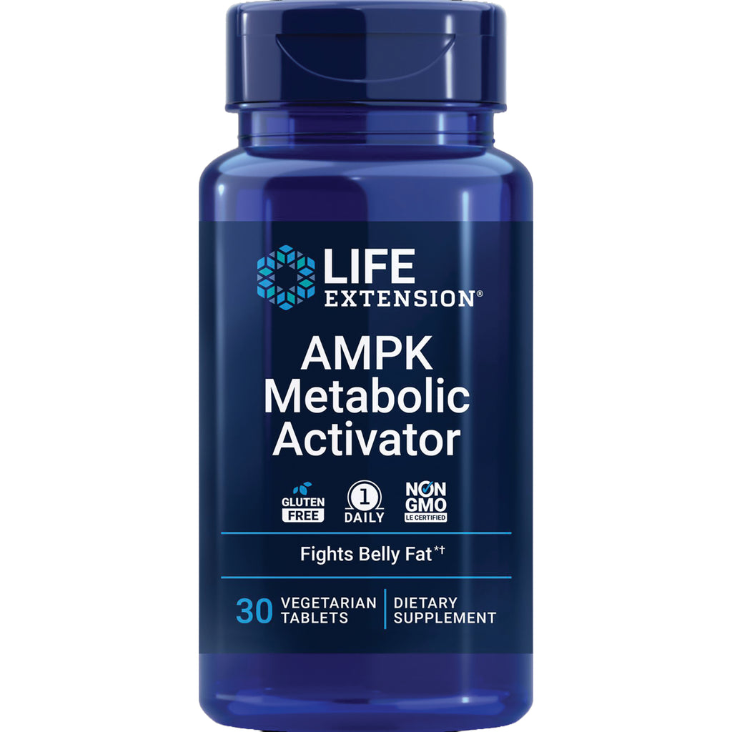 LE431 | Life Extension AMPK Metabolic Activator blue bottle, 30 vegetarian tablets - Thumbnail