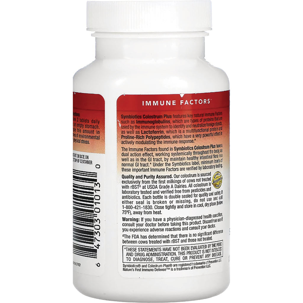 SY016 | Supplement bottle back label with Immune Factors panel, warnings text, and barcode - Thumbnail