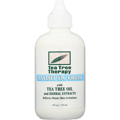 TTT012 | Tea Tree Therapy Antiseptic Cream bottle, tea tree oil and herbal extracts, 4 fl oz (118 ml)