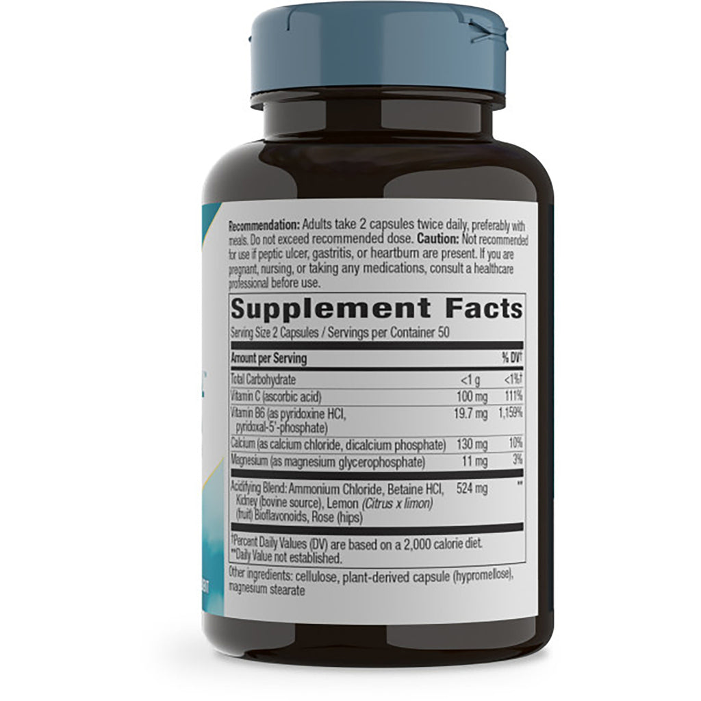 ET001 | back label showing supplement facts panel, serving size, and ingredients on white bottle - Thumbnail