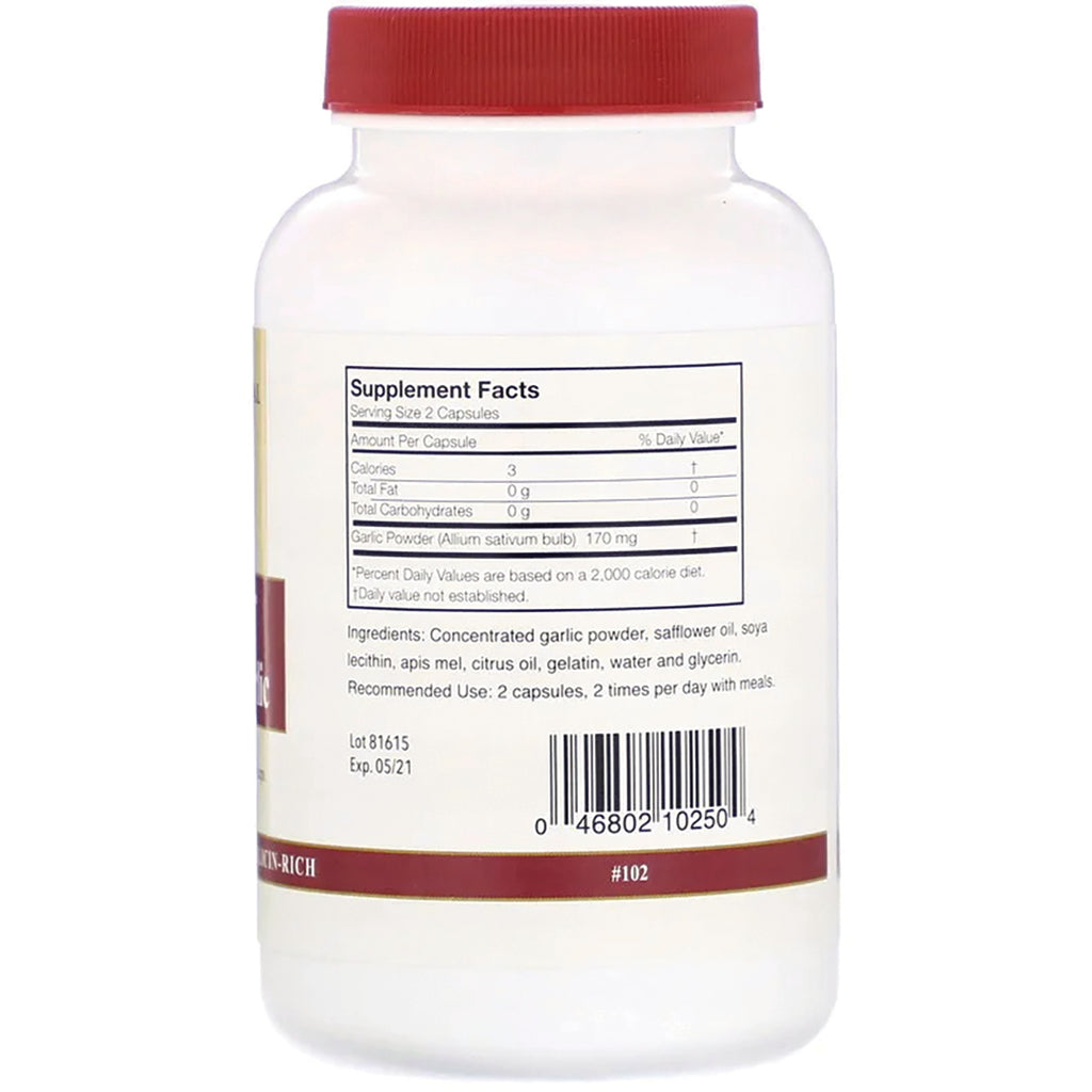 AN026 | Back label of white supplement bottle showing Supplement Facts, ingredients, barcode, Lot 81615 Exp 05/21 - Thumbnail