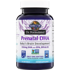 GLF320 | Garden of Life Dr. Formulated Prenatal DHA, 30 softgels