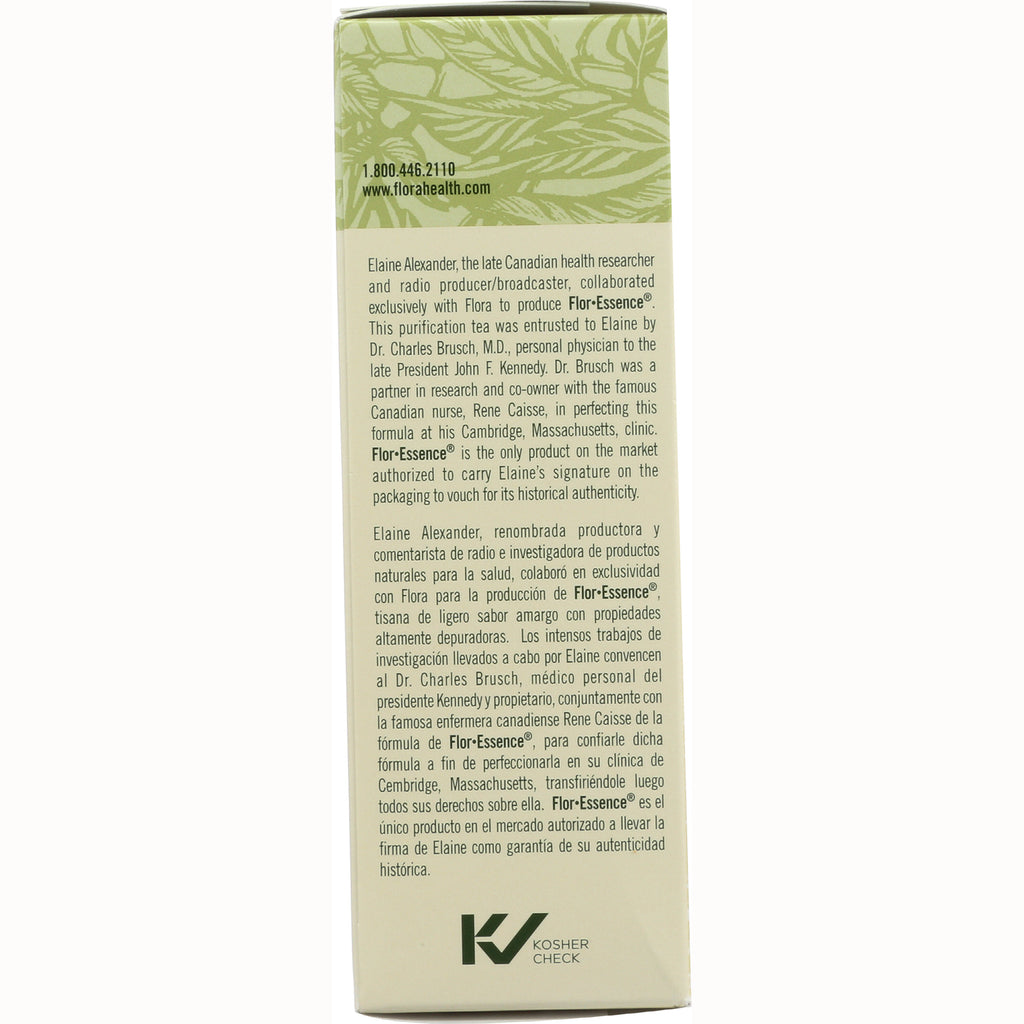 FL004 | product side panel with FlorEssence history text and Kosher Check logo - Thumbnail