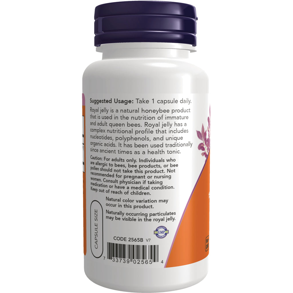 NWF845 | Back label of white supplement bottle showing suggested usage, caution text and barcode - Thumbnail