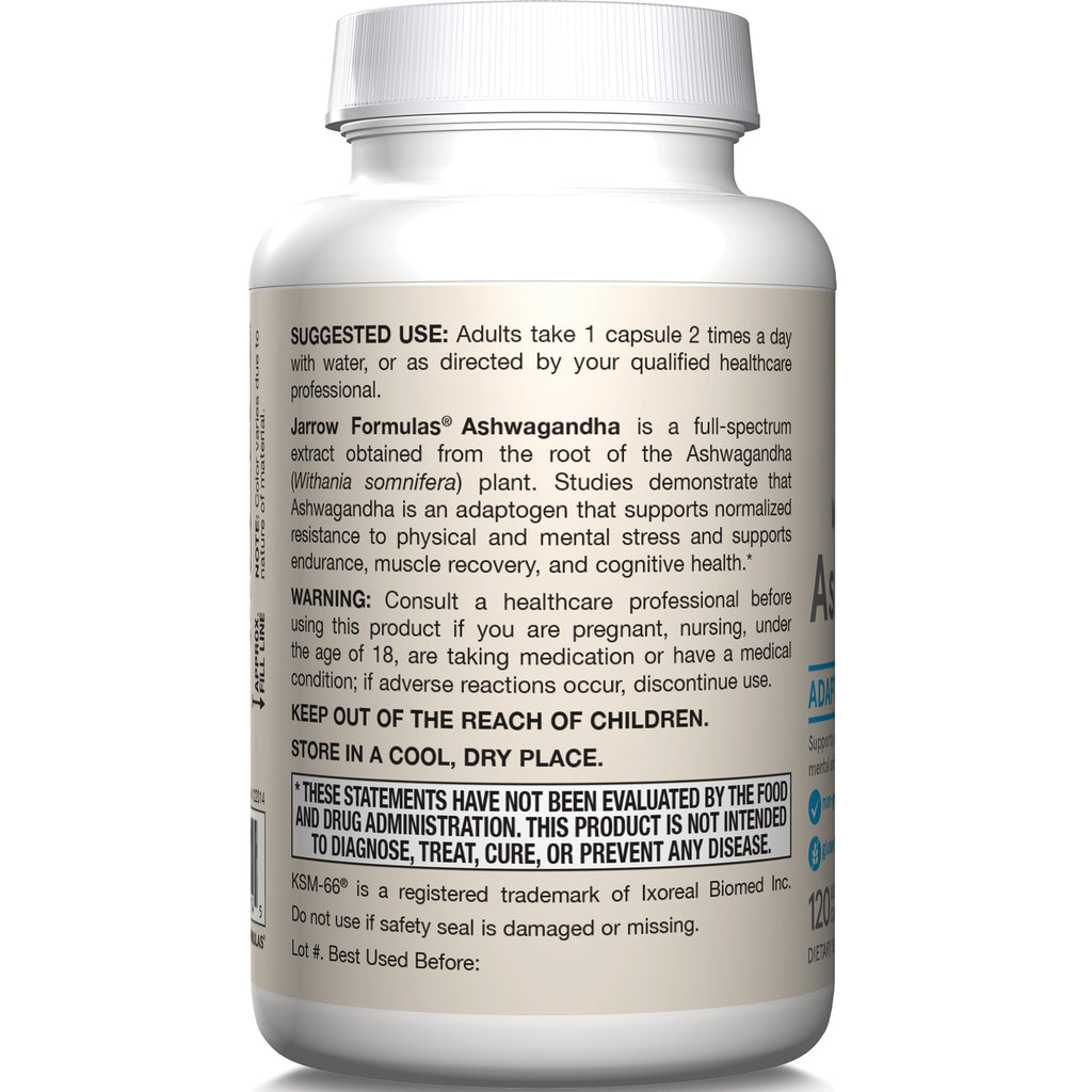 JR075 | Back label of supplement bottle showing suggested use, warnings, storage instructions and FDA disclaimer - Thumbnail