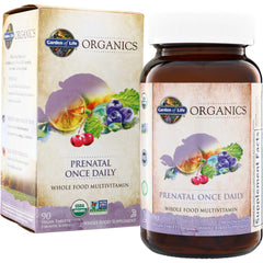 GLF215 | Garden of Life Organics Prenatal Once Daily Whole Food Multivitamin, 90 vegan tablets
