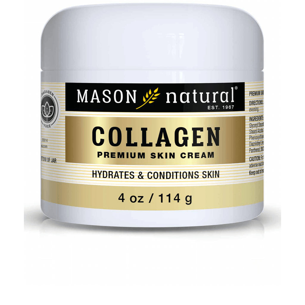 MSN069 | Mason Natural Collagen premium skin cream jar 4 oz front label - Thumbnail