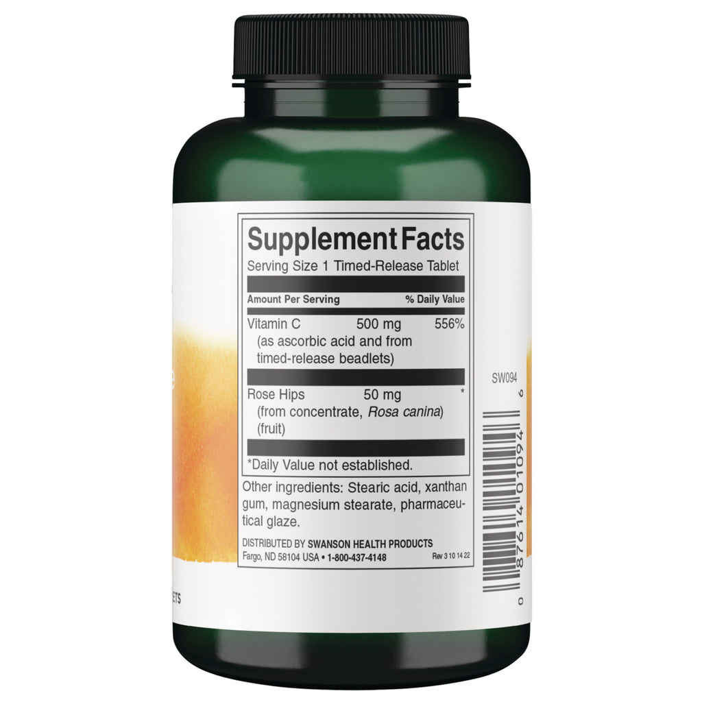 SW094 | Back label with supplement facts and serving information - Thumbnail