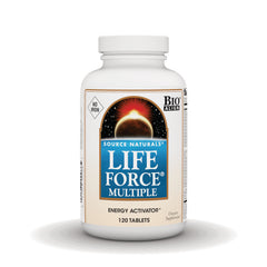 SN487 | Source Naturals Life Force Multiple Energy Activator, 120 tablets, Bio-Aligned, No Iron