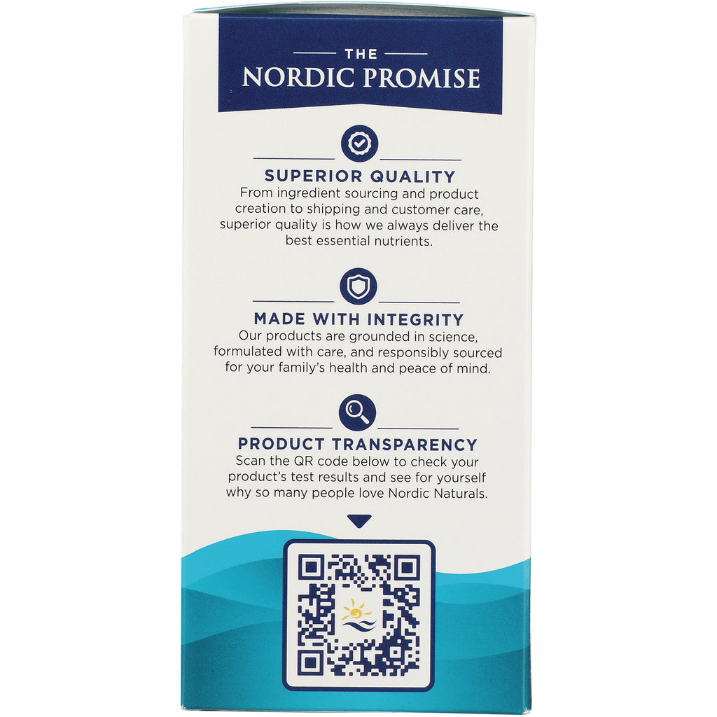 NRN060 | The Nordic Promise panel listing Superior Quality, Made with Integrity, Product Transparency and a QR code - Thumbnail