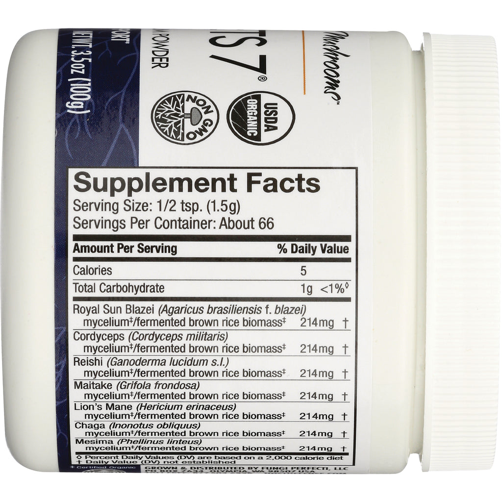 FUN029 | Supplement Facts label showing serving size 1/2 tsp (1.5g), servings per container about 66, ingredient names and mg amounts - Thumbnail
