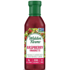 WAL018 | Walden Farms Raspberry Vinaigrette dressing bottle, 0g net carbs, zero calories, fat free