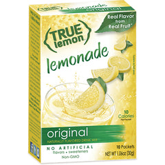 TCT007 | True Lemon Lemonade Original drink mix box, 10 packets, no artificial flavors, 10 calories per packet