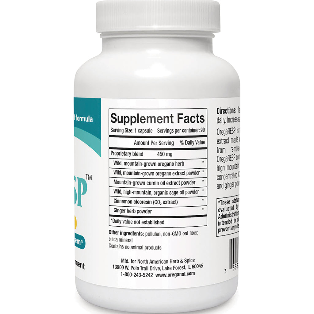 NHS013 | Back of white supplement bottle showing Supplement Facts panel, ingredients and partial barcode - Thumbnail