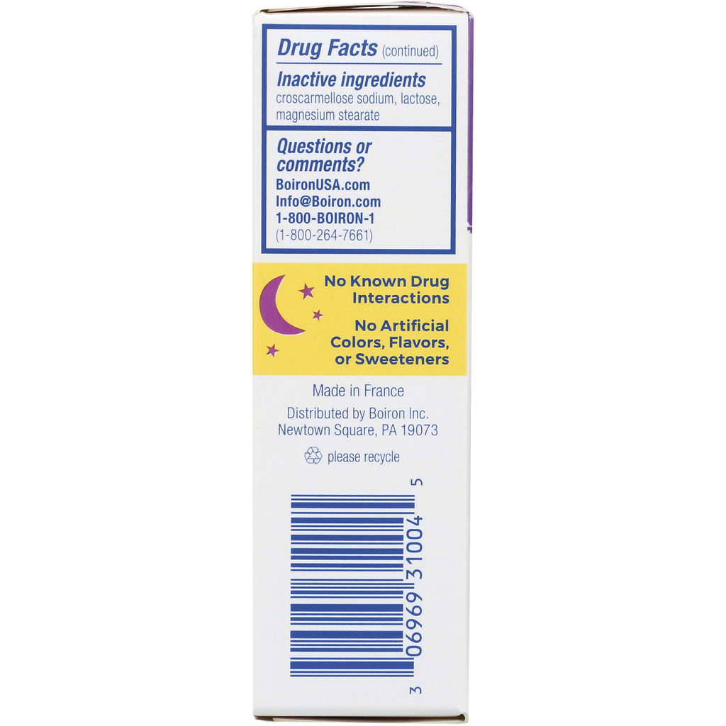 BRN124 | back panel showing drug facts, inactive ingredients, no known drug interactions notice, and barcode - Thumbnail