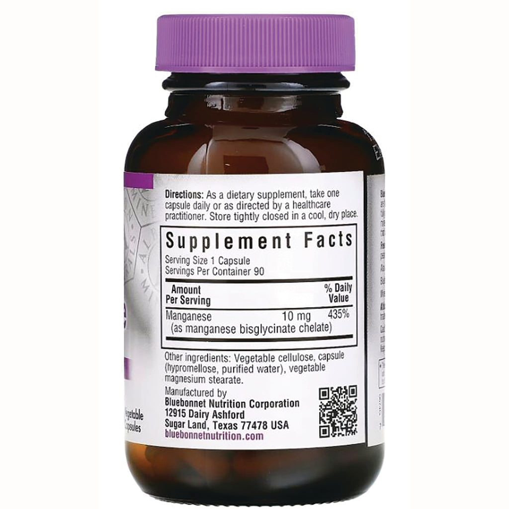 BLU068 | back of brown supplement bottle showing Supplement Facts label, directions, and manufacturer info - Thumbnail