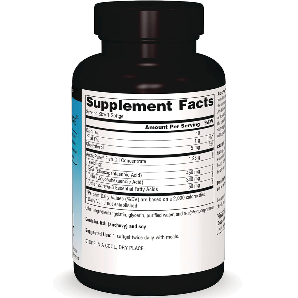 SN318 | Back label with Supplement Facts panel for fish oil softgels - Thumbnail