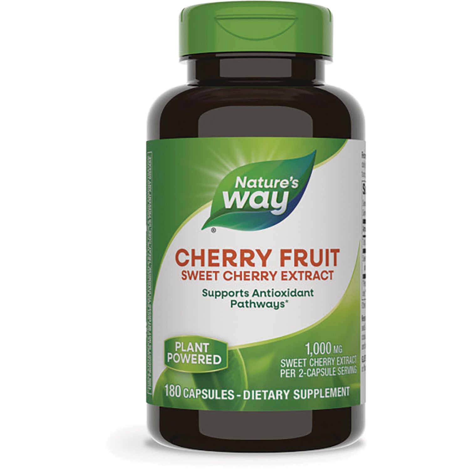 ET378 | Nature's Way CHERRY FRUIT sweet cherry extract bottle, 180 capsules, front label
